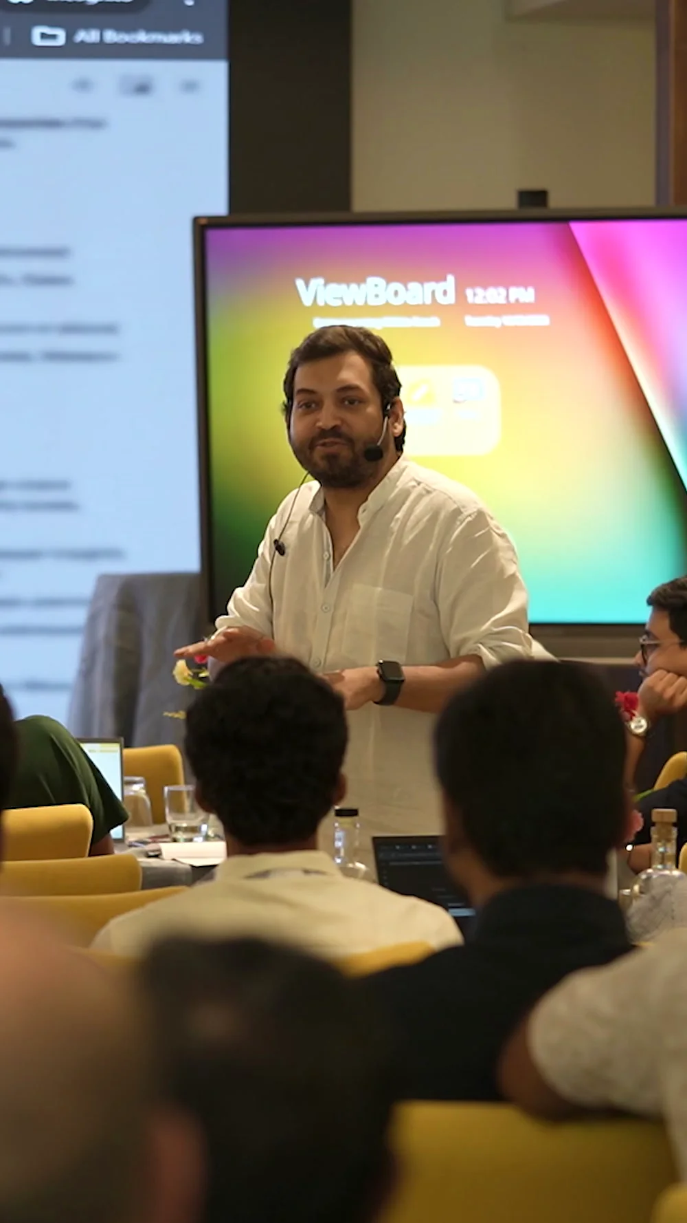 Sagar K leading a live, hands-on AI training session